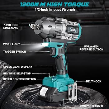 Multifunctional Cordless Impact Wrench Machine.